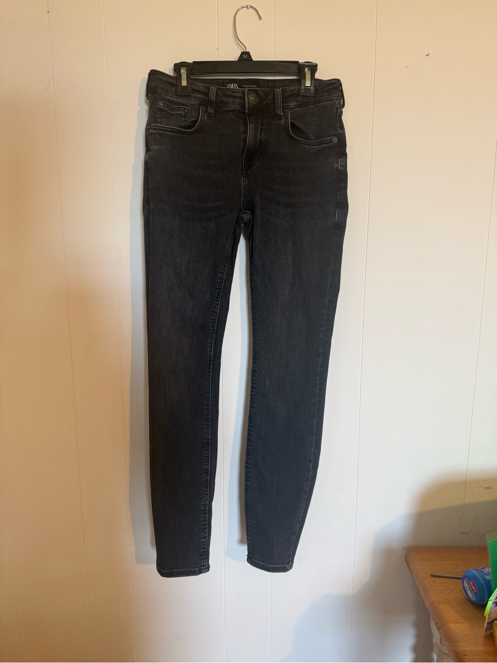 Zara Black High-Rise Ankle Skinny Jeans